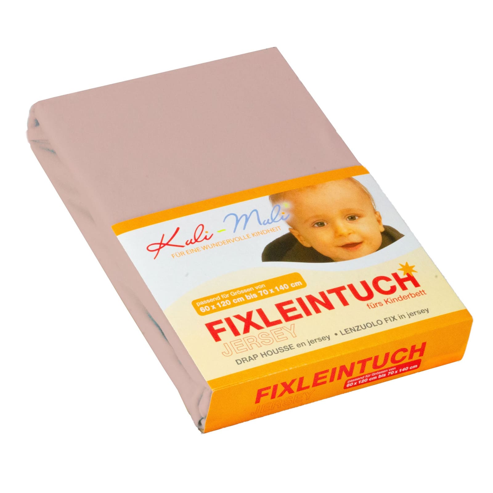 KULI-MULI Fixleintuch Jersey dunkelrosa 45 x 90 cm