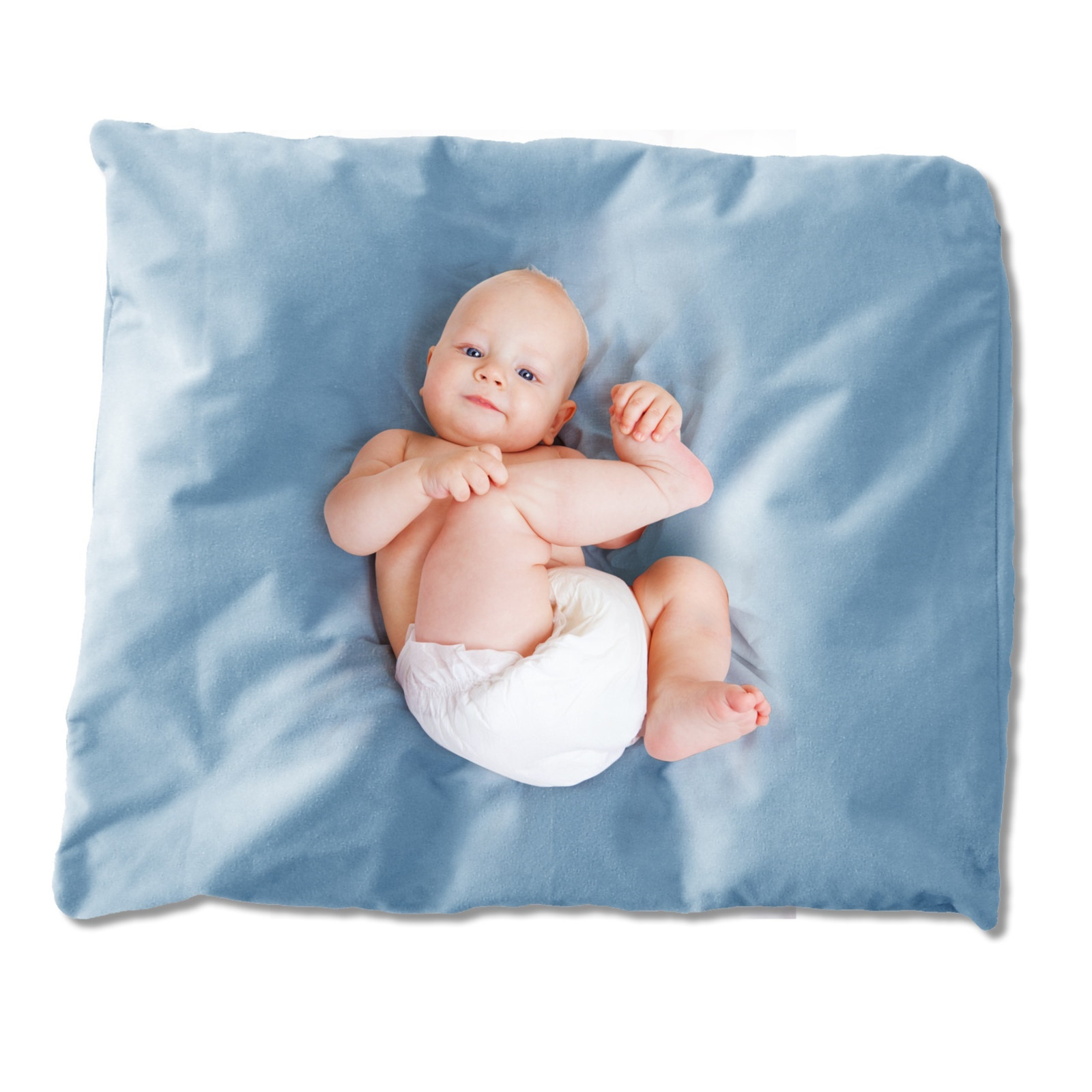 KULI-MULI Wickelkissen Secure hellblau 50 x 70 cm