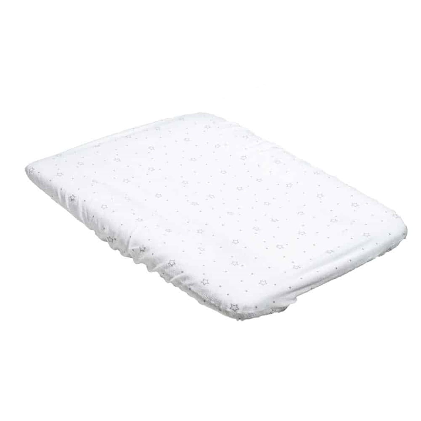 KULI-MULI Wickelkissenüberzug Frottee Stern silber 50 x 80 cm