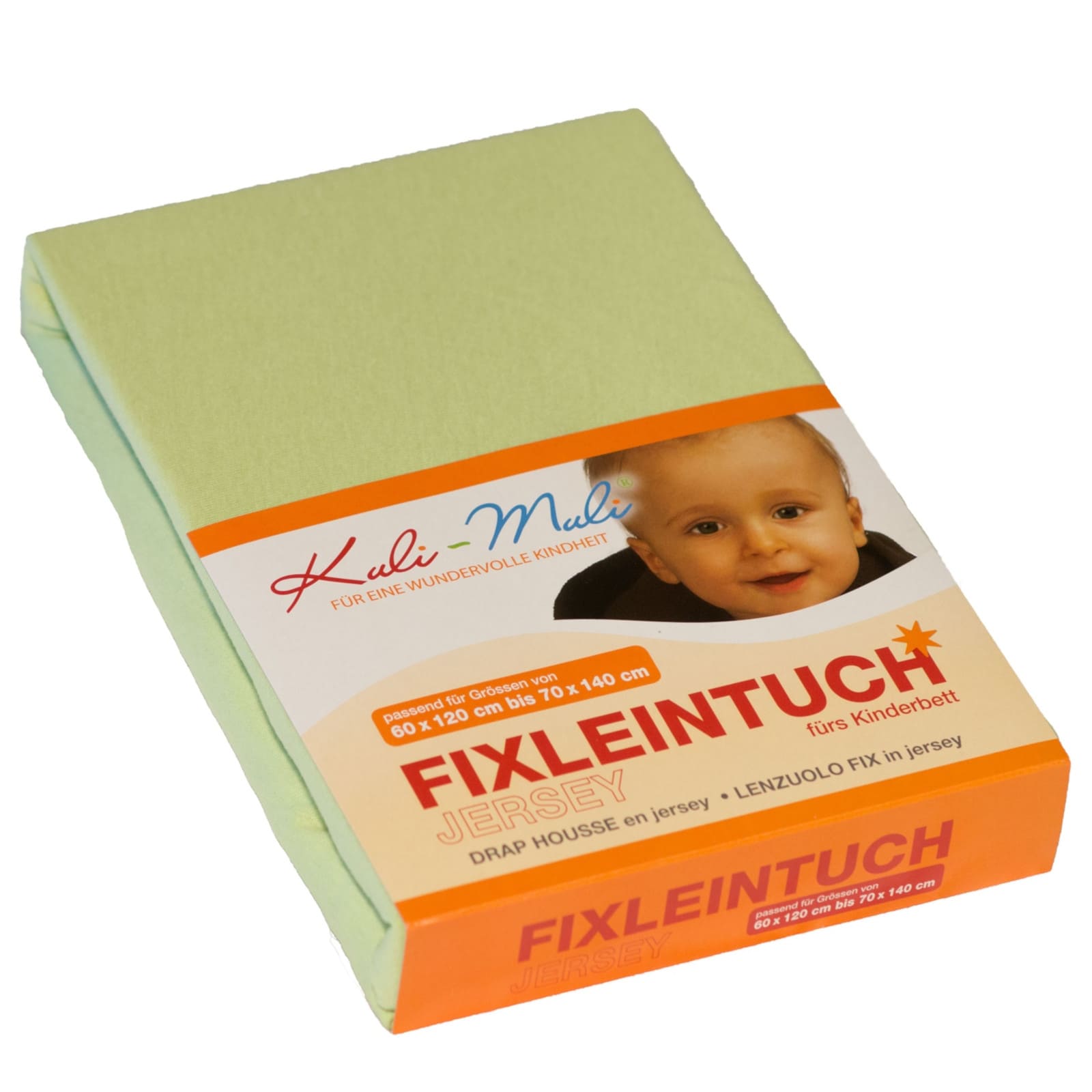 KULI-MULI Drap-housse Frottee 70 x 140 cm vert citron