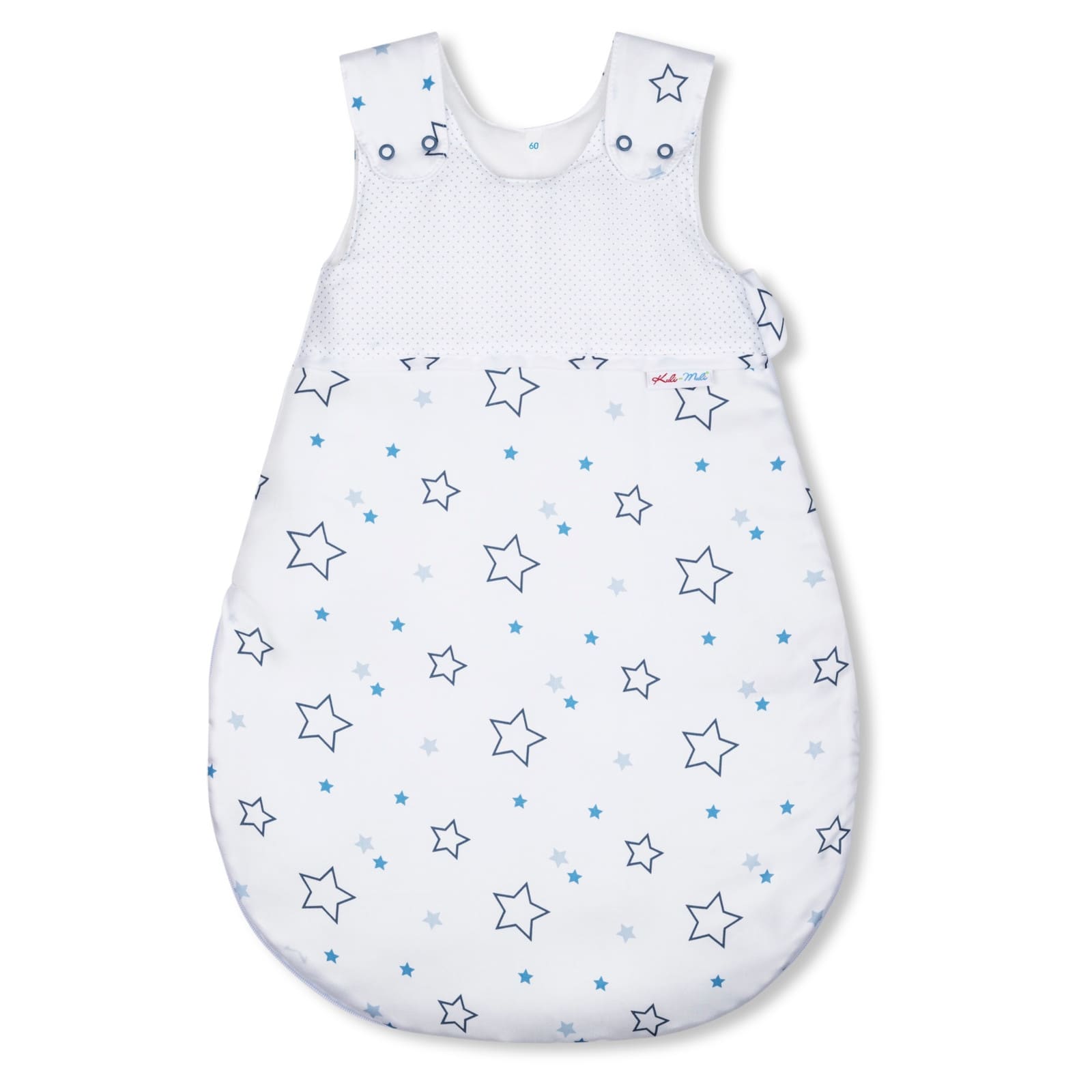 KULI-MULI Sommerschlafsack Lyocell 110 cm Sterne blau