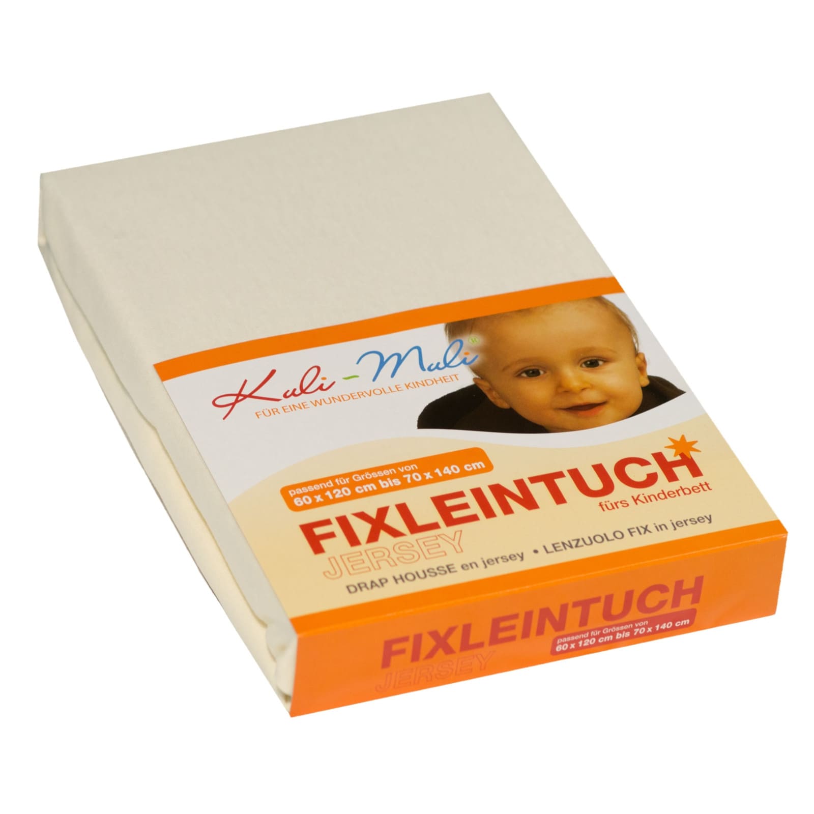 KULI-MULI Fixleintuch Frottee 90 x 45 cm ecru