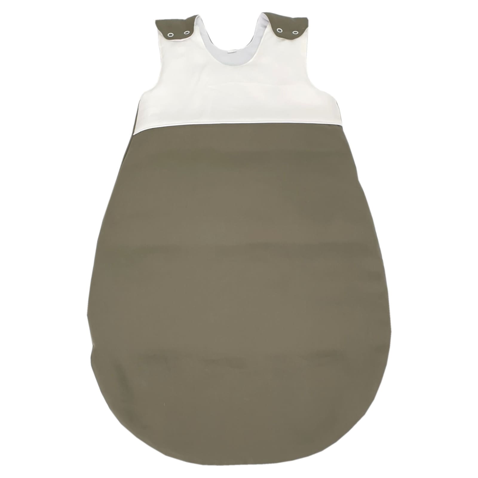 KULI-MULI Ganzjahresschlafsack Lyocell 90 cm ecru-khaki