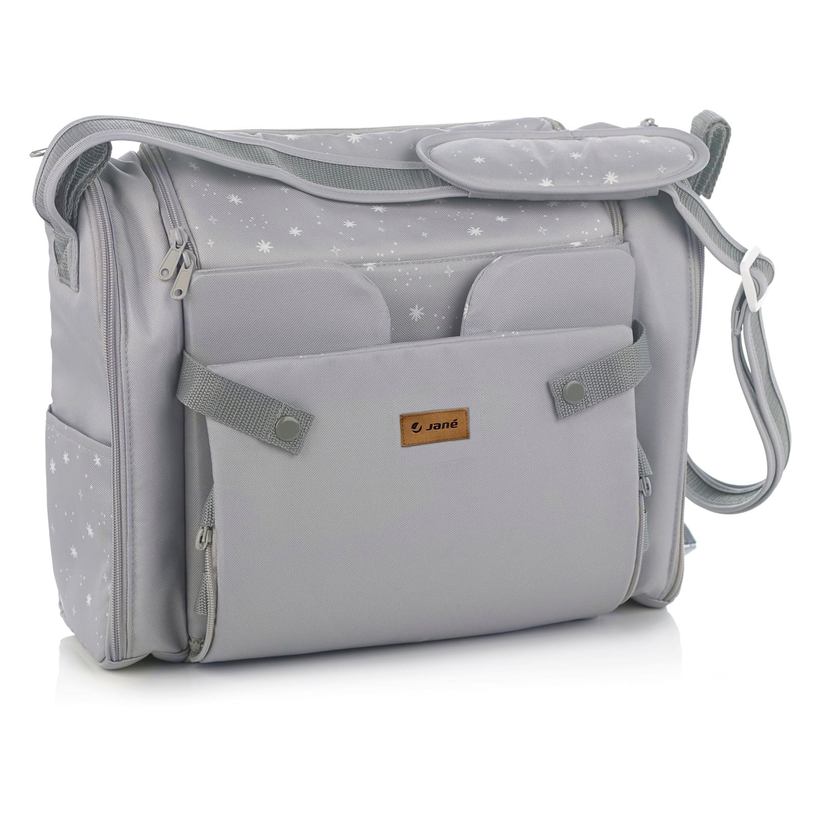 JANÉ Sitzerhöher und Tasche Avant Dim grey