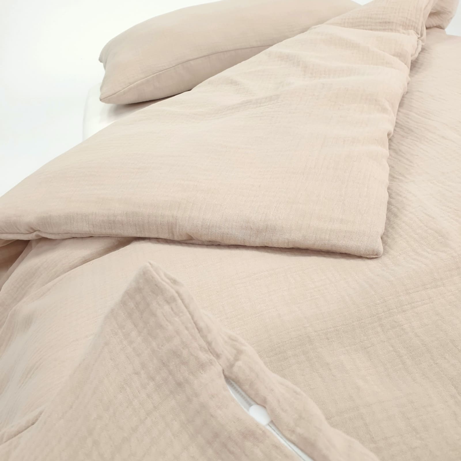 KULI-MULI Bettwäscheset Baumwolle beige