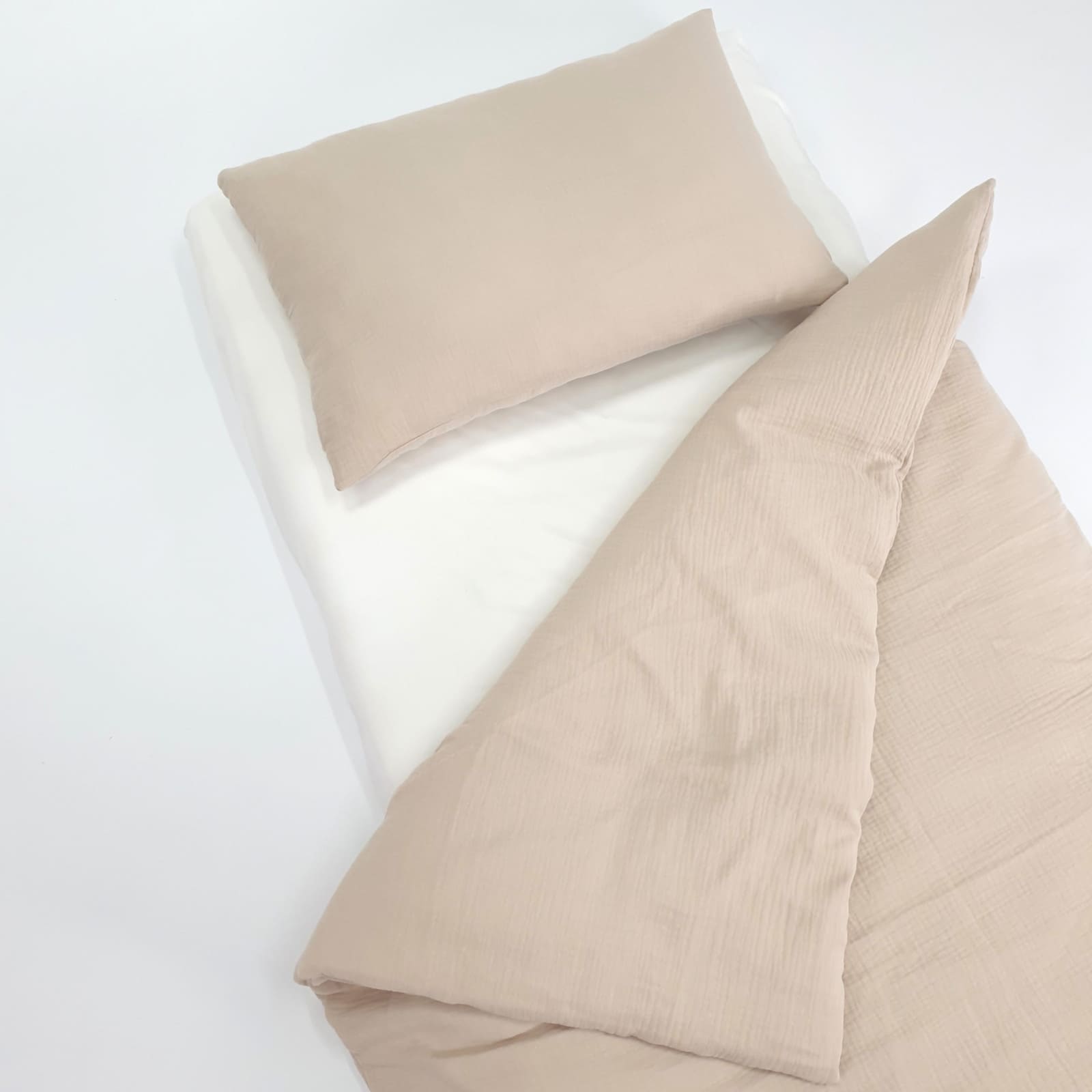 KULI-MULI Bettwäscheset Baumwolle beige